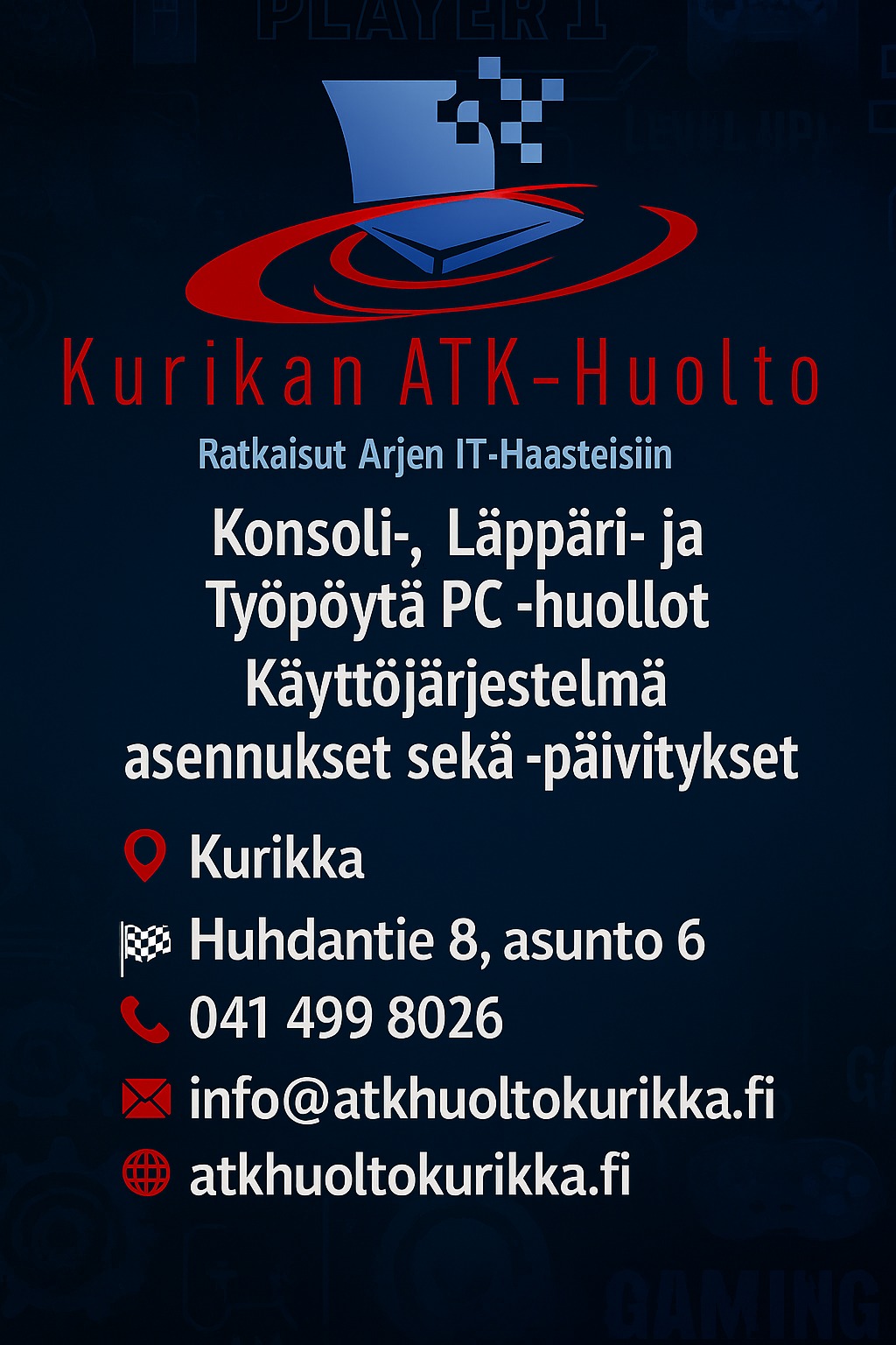 Kurikan ATK - Huolto